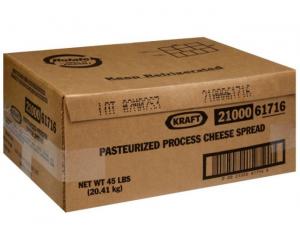 Kraft American Cheese Spread, 45 Pound - 1 each.