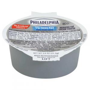 Kraft Philadelphia Light Cream Cheese - Cup, 1 Ounce100 per case.