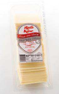 Roth Kase Sharp Slice On Slice White Cheddar Cheese, 2.5 Pound - 4 per case.