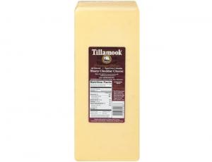Tillamook Vintage White Sharp Cheddar Cheese, 10 Pound - 1 each.