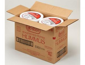 Grecian Delight Roasted Red Pepper Hummus, 0 .5 Gallon - 4 per case.