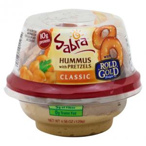 Sabra Classic Hummus with Pretzel, 4.56 Ounce - 12 per case.