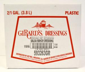 Girards Dressing Salsa Ranch Dressing, 1 Gallon - 2 per case.