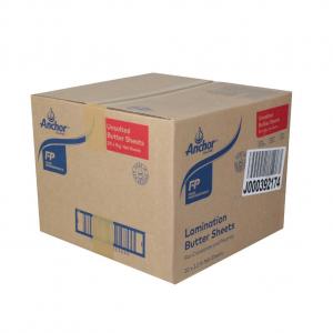 Anchor Food Professionals Unsalted Butter Sheet, 2.2 Pound - 20 per case.