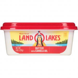 Land O Lakes Spreadable Butter, 8 Ounce - 12 per case.