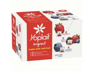 Yoplait Original Mixed Berry/Blueberry/Strawberry Low Fat Yogurt, 108 Ounce - 1 each.