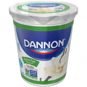 Dannon All Natural Quart Vanilla Flavored Lowfat Yogurt (32 OZ, 6 Per Case)