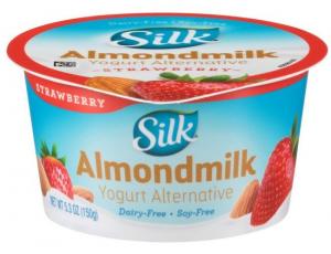 Silk Strawberry Cultured Almondmilk Yogurt Alternative, 5.3 Ounce - 8 per case.