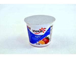 Yoplait Light Strawberry Banana Yogurt, 4 Ounce - 48 per case.