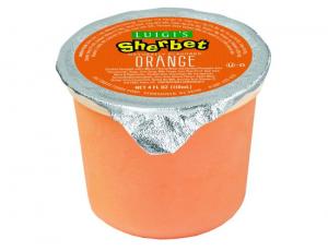 Luigis Orange Sherbet Cup, 4 Ounce - 96 per case.
