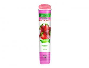 Luigis Real Italian Ice Strawberry Squeeze Tube, 4 Ounce -- 24 p