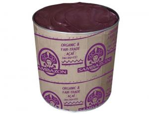 Sambazon Organic Acai Berry Sorbet, 3 Gallon Scoopable Tub - 1 each.