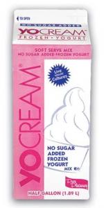 Yocream No Sugar Added Vanilla Fat Free Soft Serve Yogurt Mix (0.5 Gallon, 6 Pk)