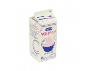 Yocream Yogurt Mix Premium Cable Car Dark Chocolate Frozen Nonfat Soft Serve Yogurt Mix, 6 x 64 oz Case
