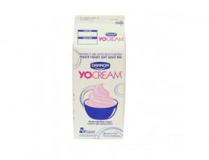 Yocream Premium Country Vanilla Frozen Nonfat Soft Serve Yogurt Mix, 6 x 64 oz Case