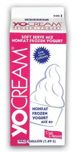 Yocream Premium Very Strawberry Nonfat Soft Serve Yogurt Mix, 6 x 64 oz Case