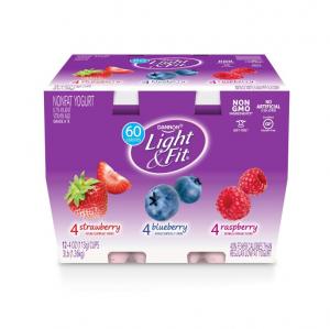Light and Fit Strawberry Blueberry Raspberry Yogurt, 4 Ounce - 48 per case.