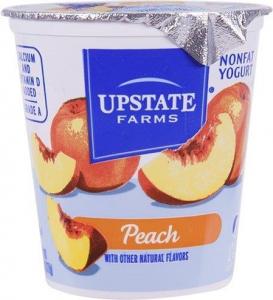 Upstate Niagara Coop Peach Nonfat Blended Yogurt, 12 x 8 oz Case