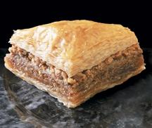 Athens Foods Walnut Triangle Baklava - Dessert - 72 per case.