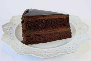 Mikes Pies BTYM 2 Layer Chocolate Cake - 12 Cut, 4.8 Pound - 2 per case.