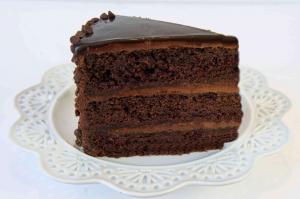 Mikes Pies BTYM 3 Layer Chocolate Cake - 12 Cut, 7.5 Pound - 2 per case.