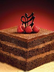 The Original Cakerie Chocolate Layer Dessert Cake - 2 per case.