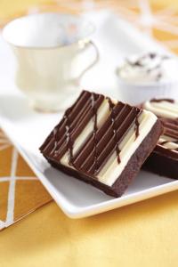 The Original Cakerie Triple Chocolate Chunk Brownie Dessert Bar - 2 per case.