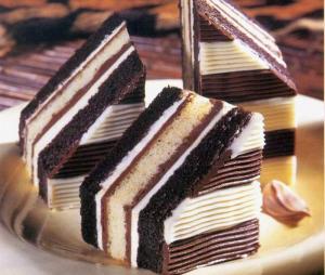 The Original Cakerie, Triple Chocolate Tiger Striped Dessert Cake (175 Oz, 2 Pk)