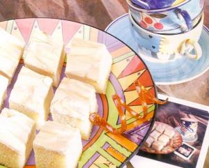 The Original Cakerie Vanilla Caramel Swirl Cake, Dessert Cake, Half Sheet, 72 Ounce - 2 per case.