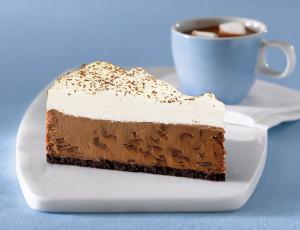 The Eli's Hot 9 Inch Hot Chocolate Cheesecake, 14 Slices per Cheesecake, 2 x 68 oz Case