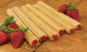 Tio Pepes California Strawberry Filled Churro, 10 inch - 100 per case.
