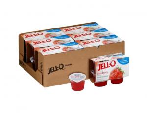 Jello Ready To Eat Sugar Free Strawberry Gelatin - 6 per pack --