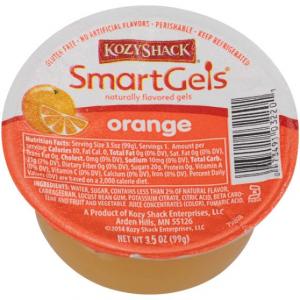 Kozy Shack Orange Smartgels, 3.5 Ounce - 48 per case.