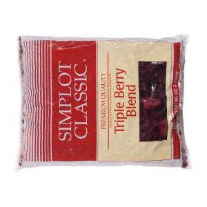 Simplot Classic Triple Berry Blend - Mixed Fruit, 5 Pound -- 4 p