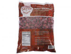 Savor Imports Whole Red Raspberry, 5 Pound - 2 per case.
