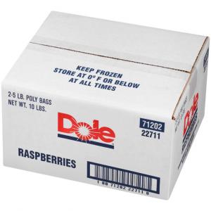 Dole Individual Quick Frozen Raspberry, 5 Pound - 2 per case.