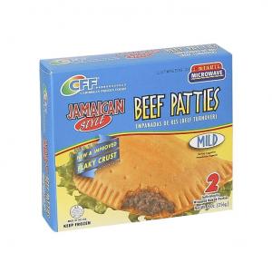 Goya CFF Jamaican Style Mild Beef Patties, 9 Ounce - 12 per case.