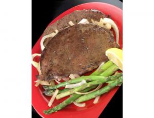 Double Red Provisions Sliced Beef Liver, 4 Ounce - 40 per case. - Frozen Meat Seafood