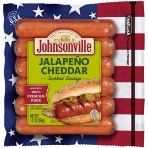 Johnsonville Bold Jalapeno and Cheese Smoked Sausage, 14 Ounce -