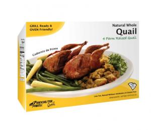 Manchester Farms Whole Natural Quail Sleeve - 24 per case.
