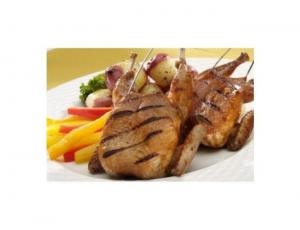 Manchester Farms Marniated Semi Boneless Quail - 24 per case.