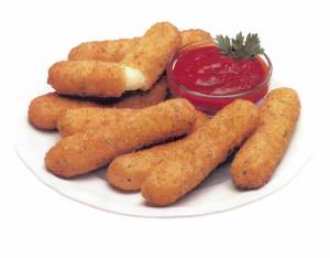 High Liner Whole Grain Mozzarella Cheese Stick, 5.445 Pound - 4 per case.