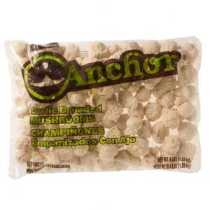 Mccain Anchor Breaded Garlic Mushroom - Appetizer (4 lbs, 4 Packs)