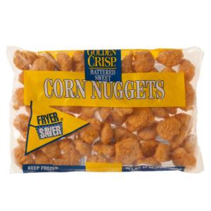 McCain Golden Crisp Fryersaver Battered Sweet Corn Nugget - Appetizer, 2 Pound - 6 per case.
