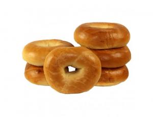 Just Bagels Plain Bagel, 4 Ounce - 48 per case.