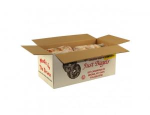 Just Bagels Sliced Plain Bagel, 4 Ounce - 48 per case.