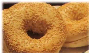 Burry Foodservice Thaw and Sell Sliced Sesame Seed Bagel, 4 Ounc