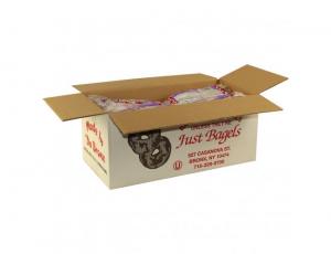Just Bagels Cinnamon Raisin Bagel, 4 Ounce - 48 per case.