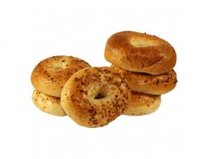Just Bagels Garlic Bagel, 4 Ounce - 48 per case.
