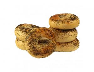 Just Bagels Poppy Bagel, 4 Ounce - 48 per case.